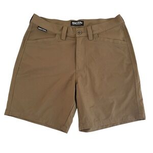 Howitzer Patriot 34x7.5 Brown 4-Way Stretch Men's Foxtrot Shorts 371WS120